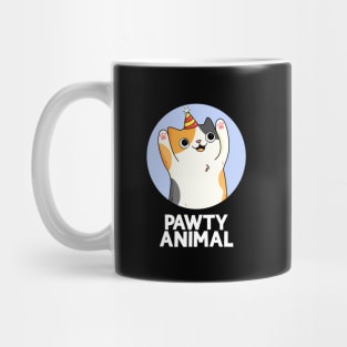 Pawty Animal Cute Party Animal Cat Pun Mug